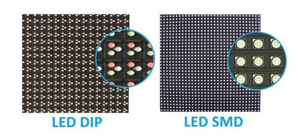 differenza tra led SMD e led DIP per i maxischermi led wall - tecnologie sistemi avanzati san marino