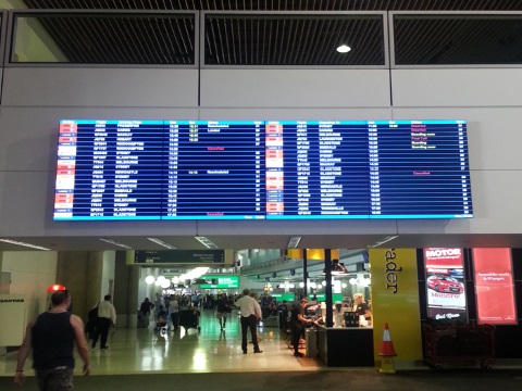 tabellone led wall elettronico per aeroporti, stazioni fermate