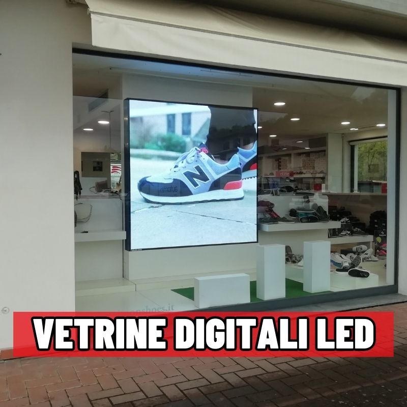 Display led pubblicitario per vetrine negozi - Elevata visibilità