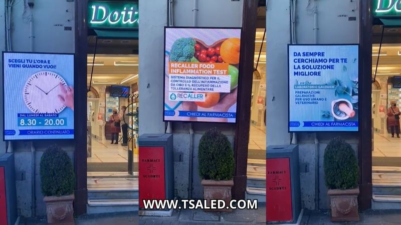 Bacheca video LED per Farmacia Carafa di Genzano di Roma